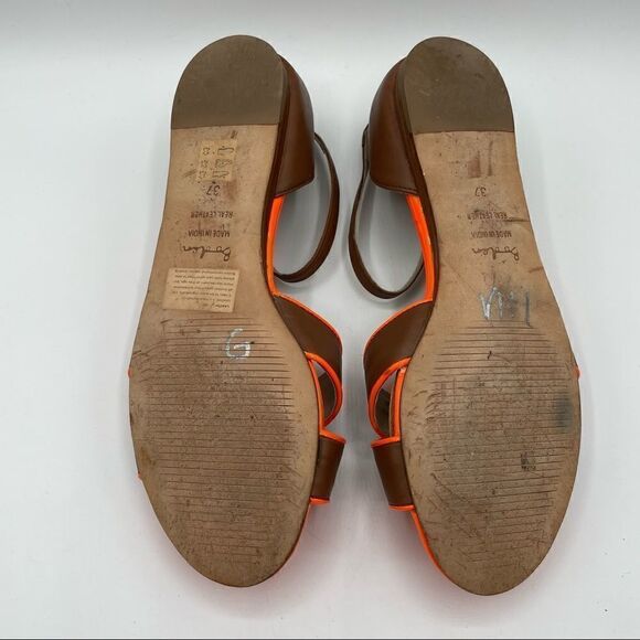 Boden Ankle Buckle Flat Neon Sandals - Picture 7 of 7